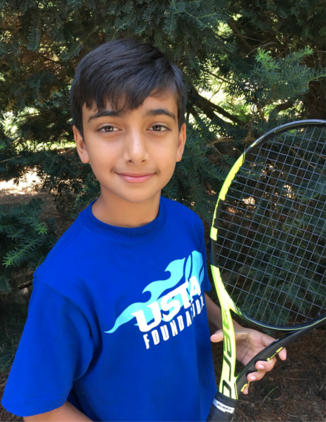 Aditya Kaul “Adi” Gupta winner for the 10 and Under division of the NJTL Essay Contest